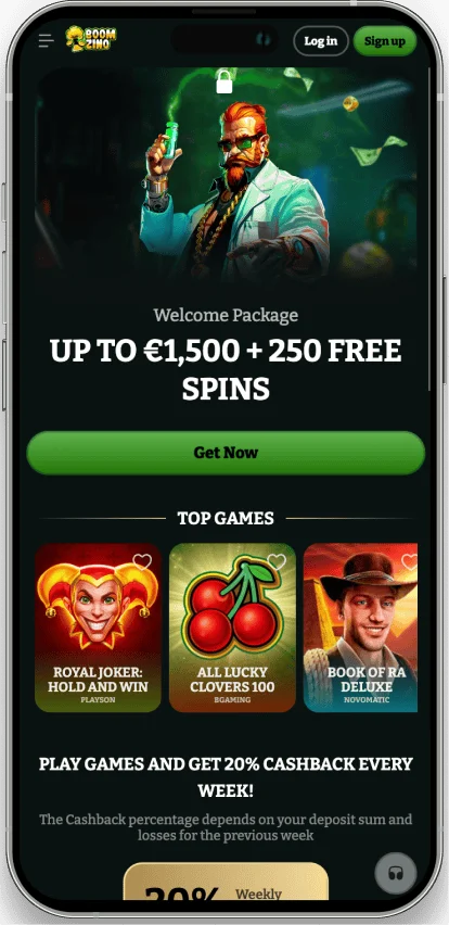 Boomzino application